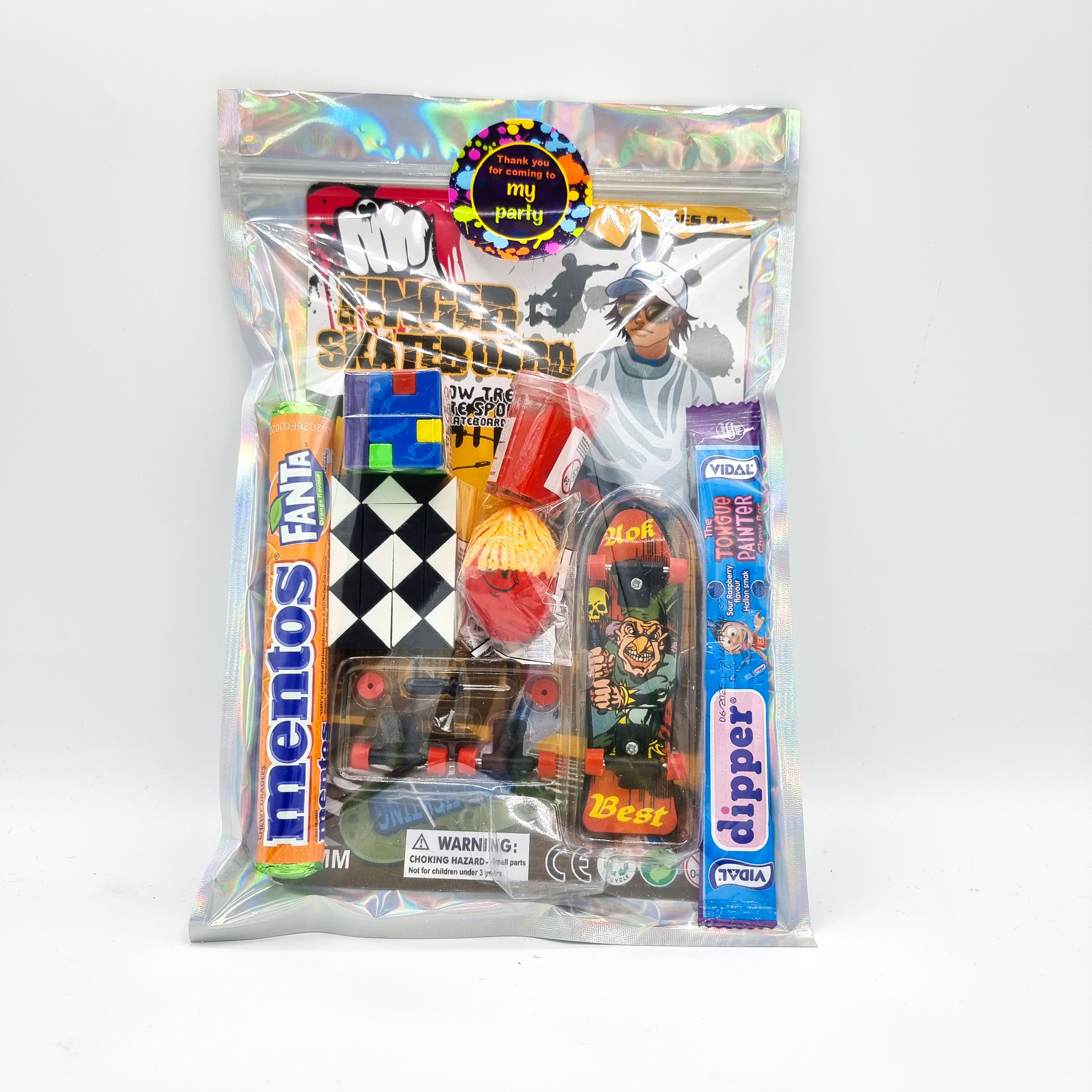 Older Boys Pre Filled Birthday Skateboarding Party Goody Bags, Party