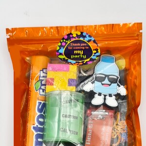 Older Boys Pre Filled Birthday Skateboarding Party Goody Bags, Party Favours With Toys And Sweets.