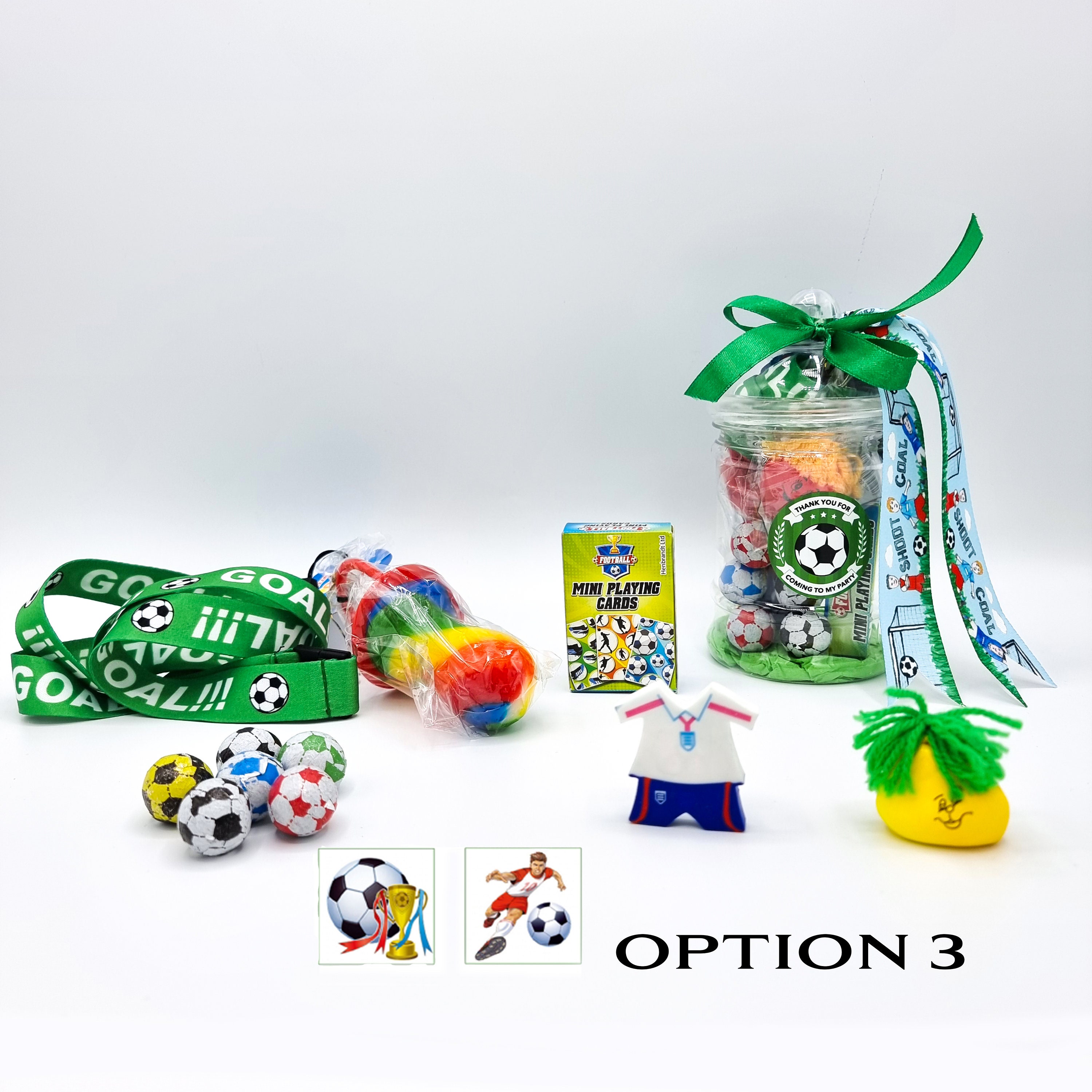 Football Party Set – Food Box & Pre-Filled Loot Bags, Children's Birthday Gift Bags, Boys, 5-12 Years, UK