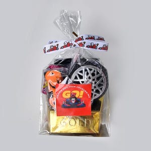 Pre Filled Boys Birthday Go Cart, Go Carting, Car Racing Goody Bags, Favours With Toys And Sweets, Gifts