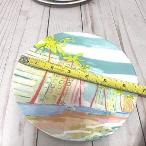 Blakely Made Anthropologie Melamin Salatteller Miami Beach Coastal 5er-Set Bild 7