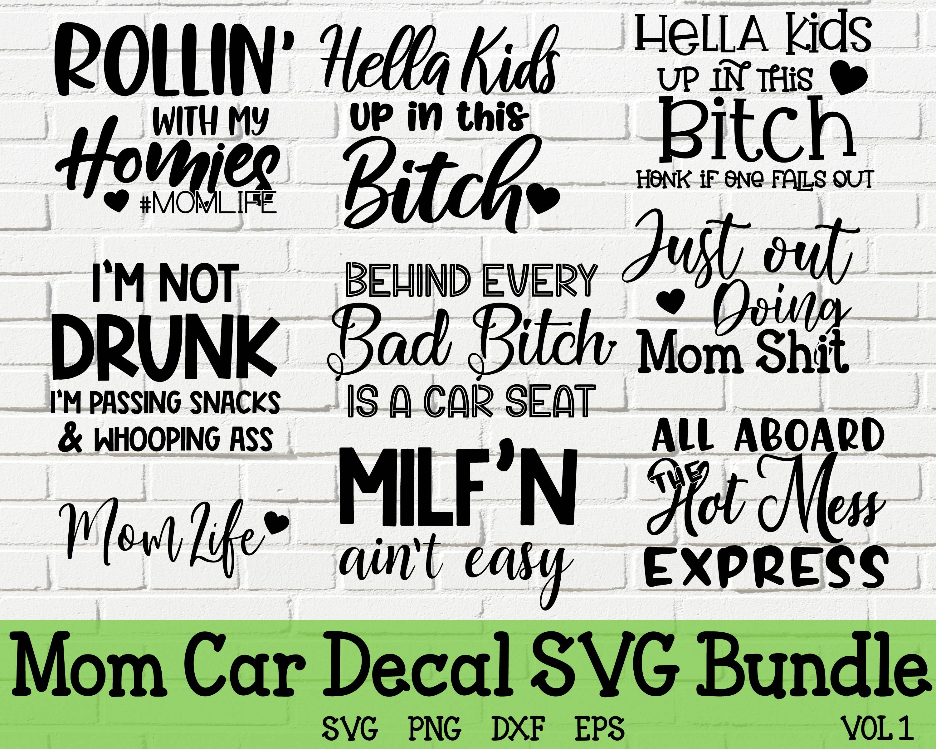 Download Mom Life Svg Mom Car Decal Svg Bundle Mom Svg Mama Svg Etsy