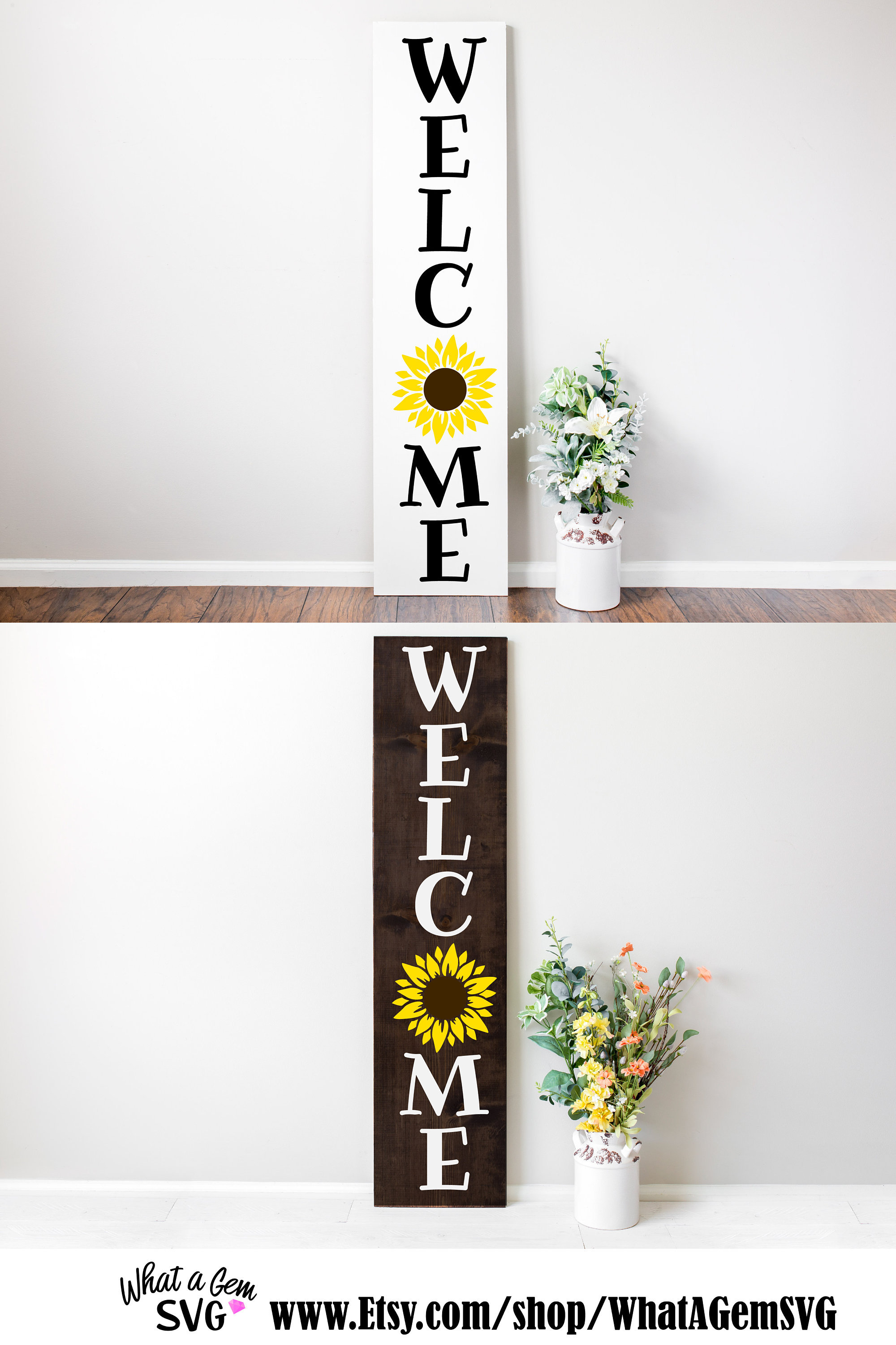 Free Free 256 Sunflower Welcome Sign Svg SVG PNG EPS DXF File