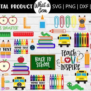 Back to School SVG Bundle School SVG Teacher SVG 100 - Etsy