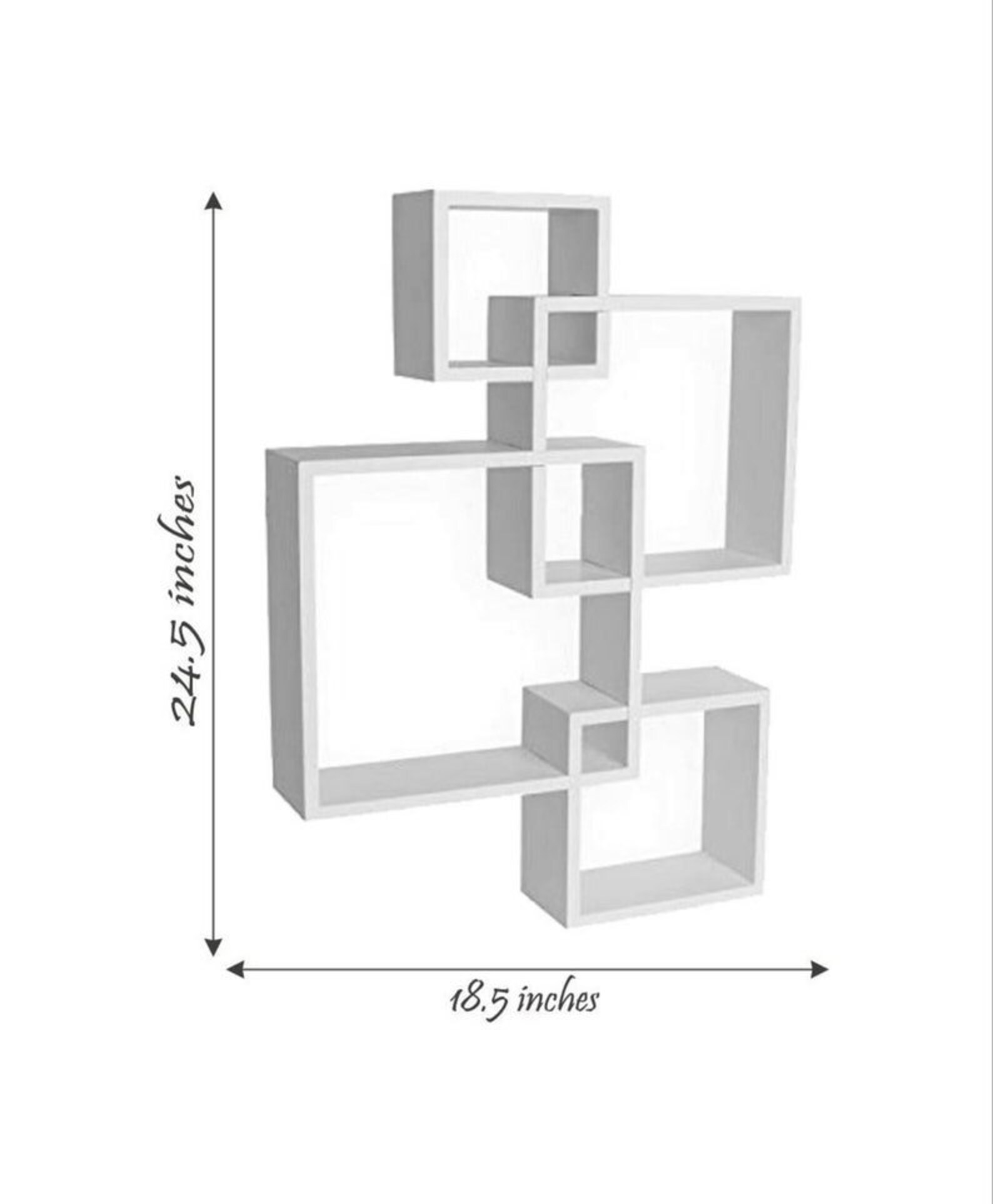 Modern Intersecting Wall Shelf/ Home Wall Decor Set of 4 in Etsy