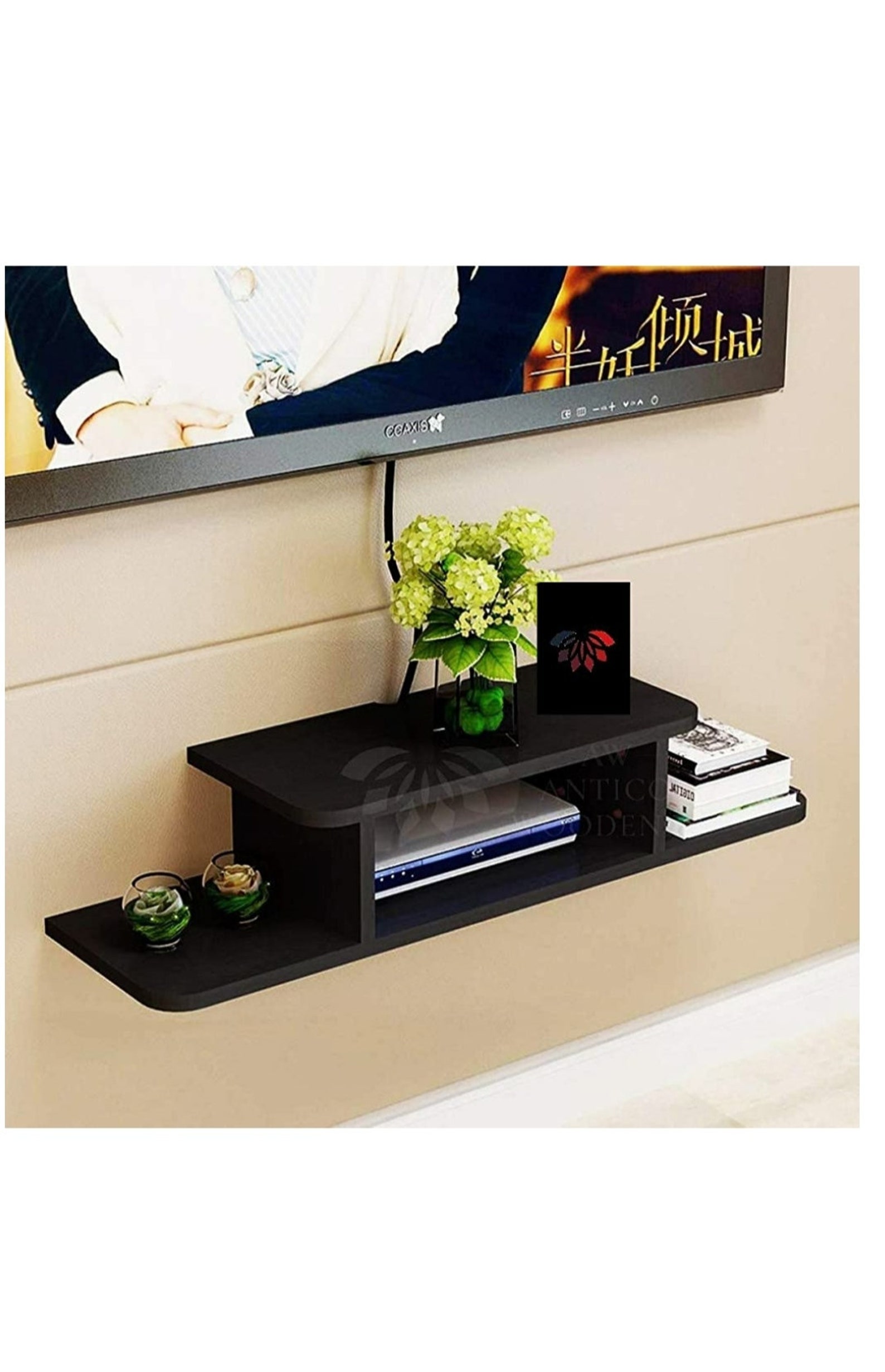 Wall Shelf for Set Top Box/wifi Router/t.v Entertainment Unit Etsy