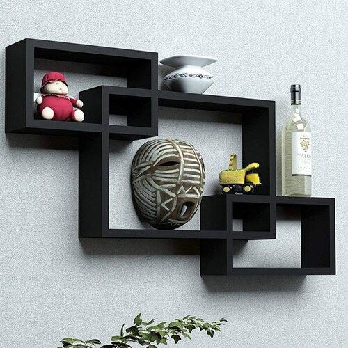 Modern Intersecting Wall Shelf/ Home Wall Decor Set of 8 White Etsy