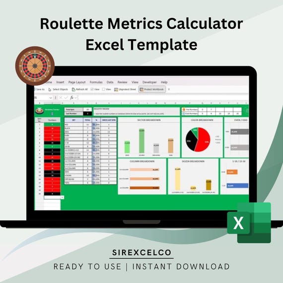 Roulette Wheel Layout Template