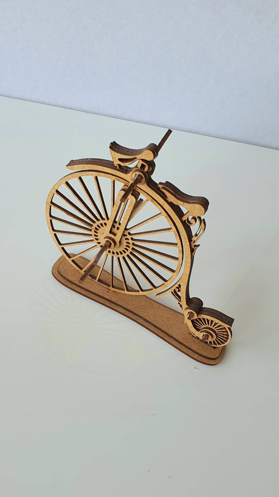 Antique Lasercut and Handmounted DM Board Bike Etsy UK
