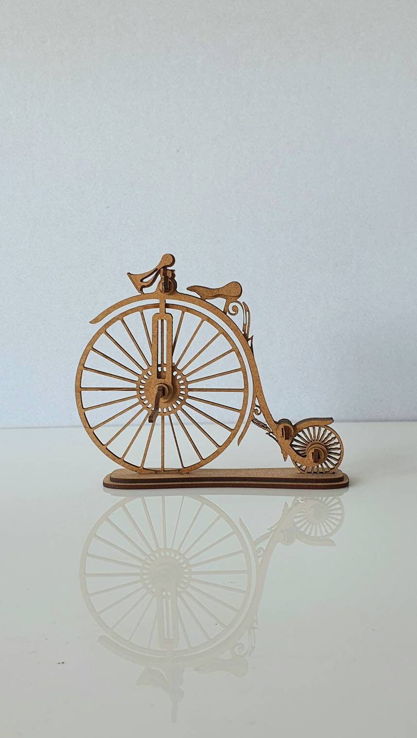 Antique Lasercut and Handmounted DM Board Bike Etsy UK