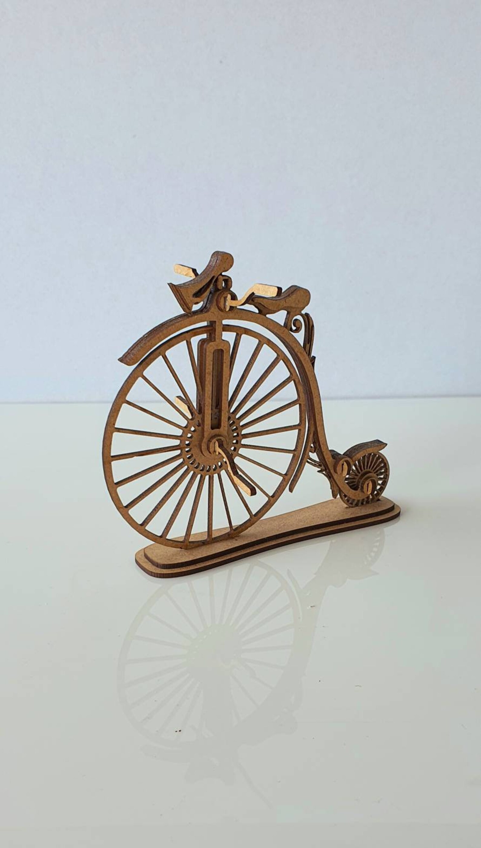 Antique Lasercut and Handmounted DM Board Bike Etsy UK