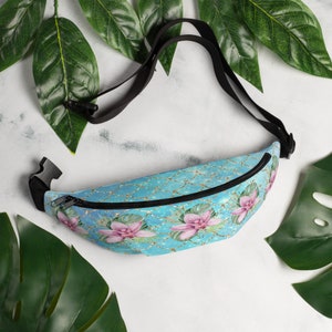 Tropical Sky Blue Mermaid Fanny Pack