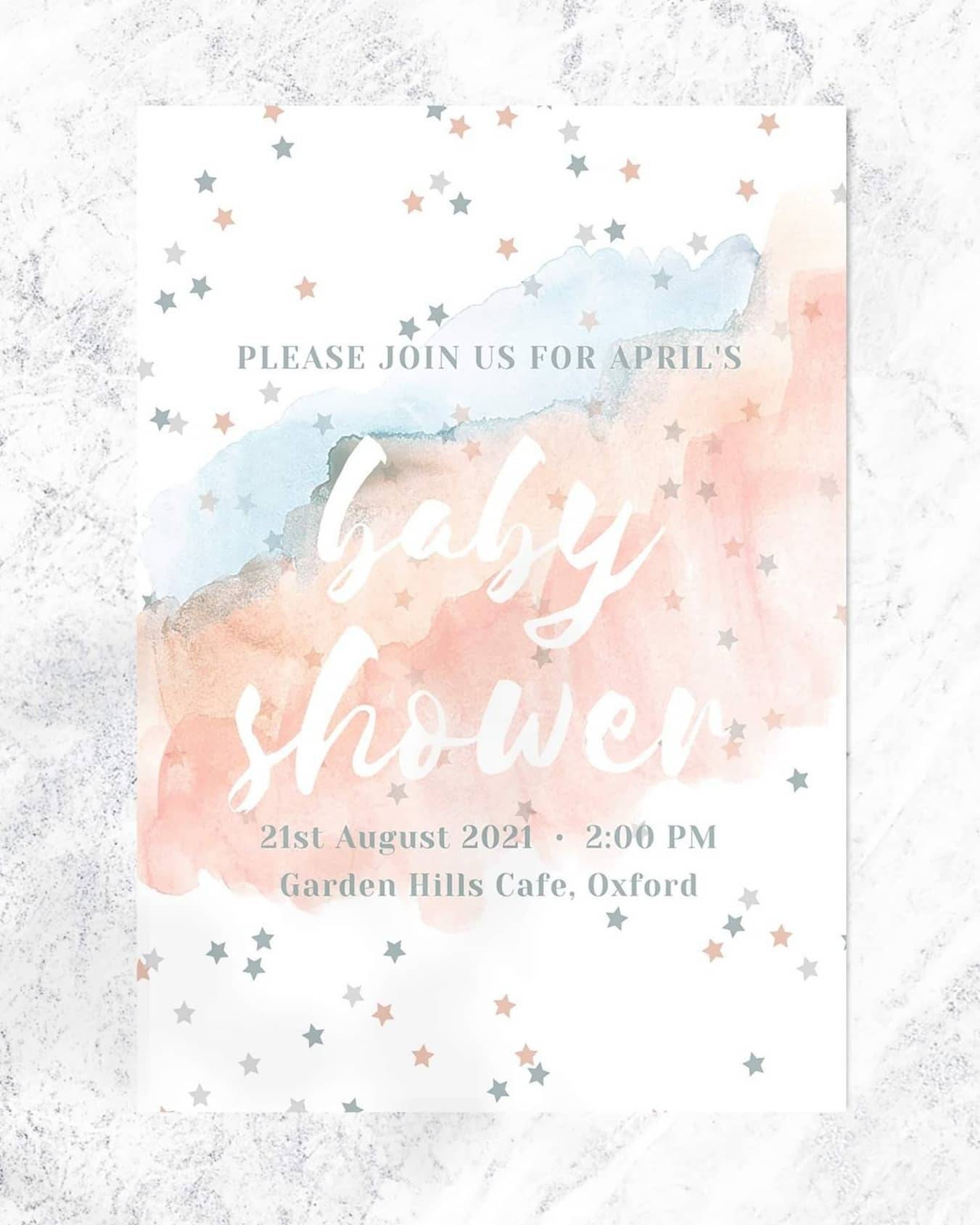 Personalised Baby Shower Invitation Event Celebration | Etsy