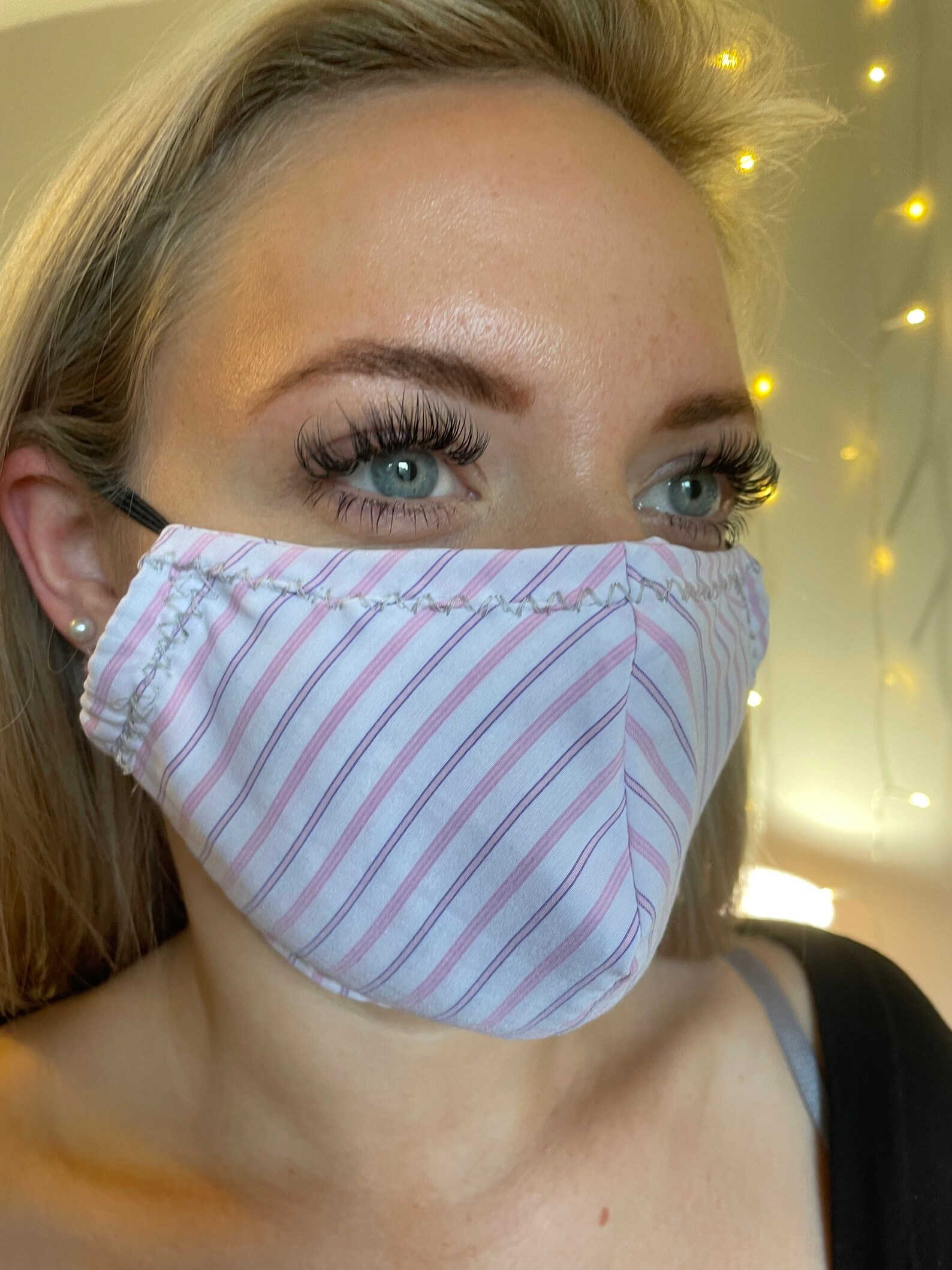 Face Mask Covering Covid Material Handmade Elastic Etsy