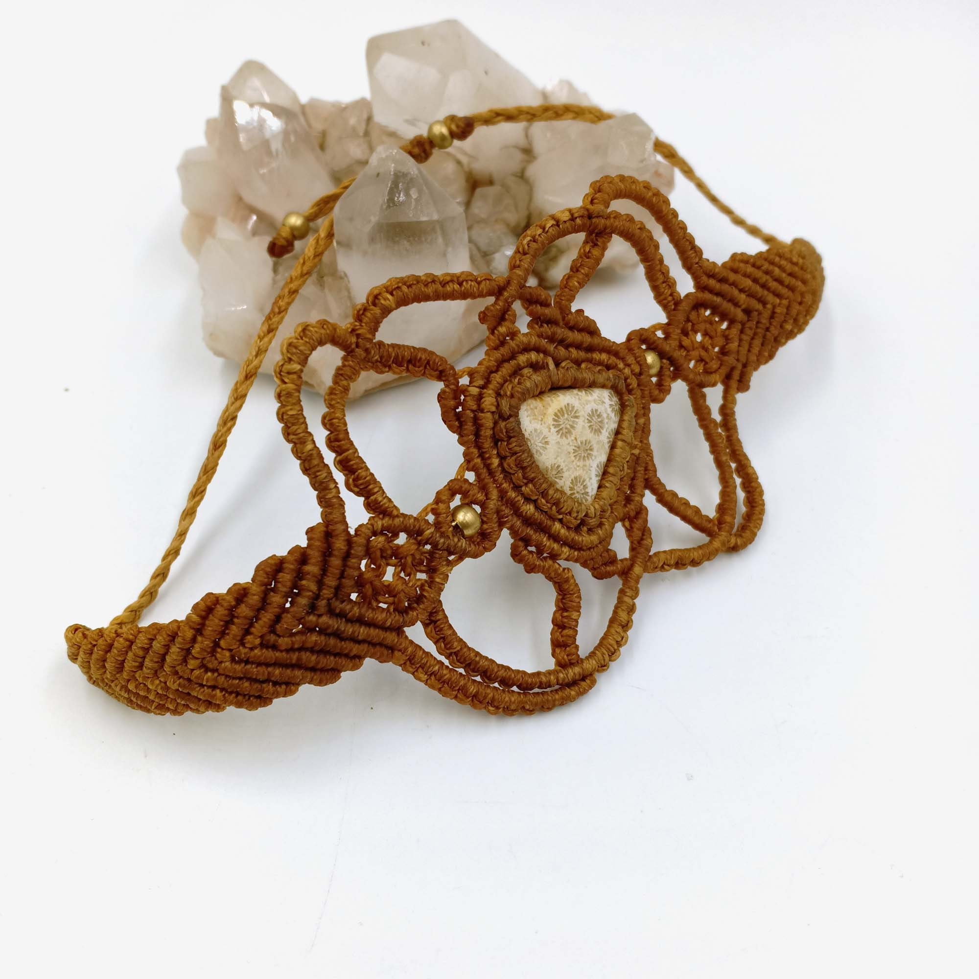 Fossil Coral Bracelet Handmade Whollsell Brecelet Leather Cord - Etsy UK