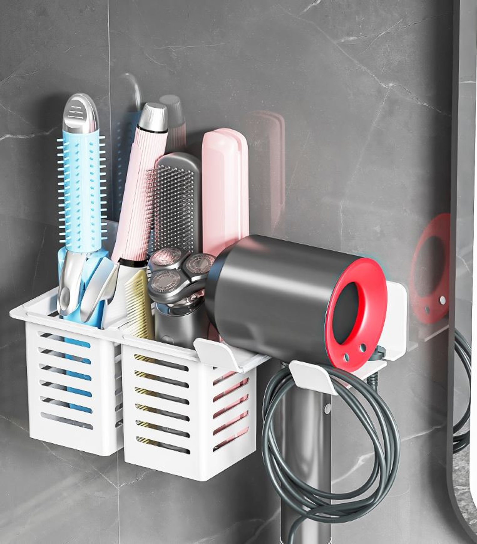 Dyson Storage Holder Hair Dryer Organizerhair Dryer Holder Etsy