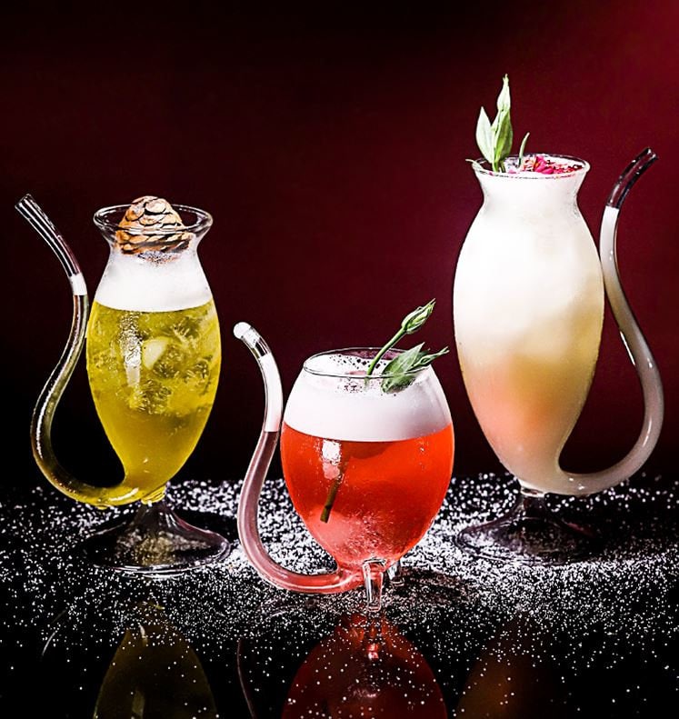 3Pcs Crystal Cocktail Glasses. Unique Cocktail Glasses Clear Etsy