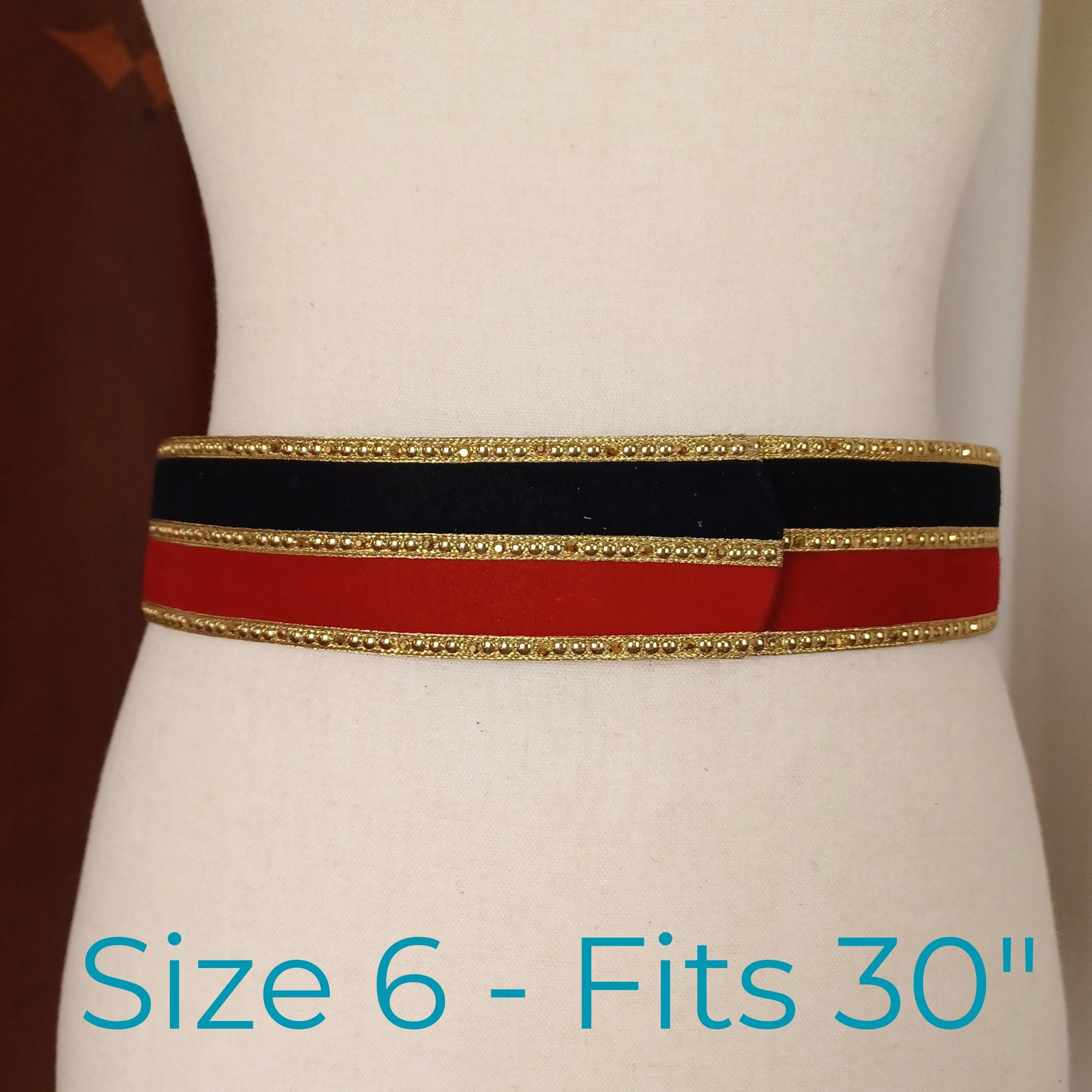 Vintage St John Navy Blue & Gold Metal & Leather Adjustable Belt. Size 8, Small. St John Belt Buckle - Etsy main image 2
