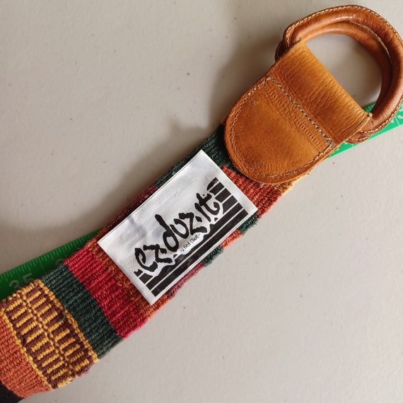 Vintage 90s African-Inspired Woven Belt, Up to 36… - image 9