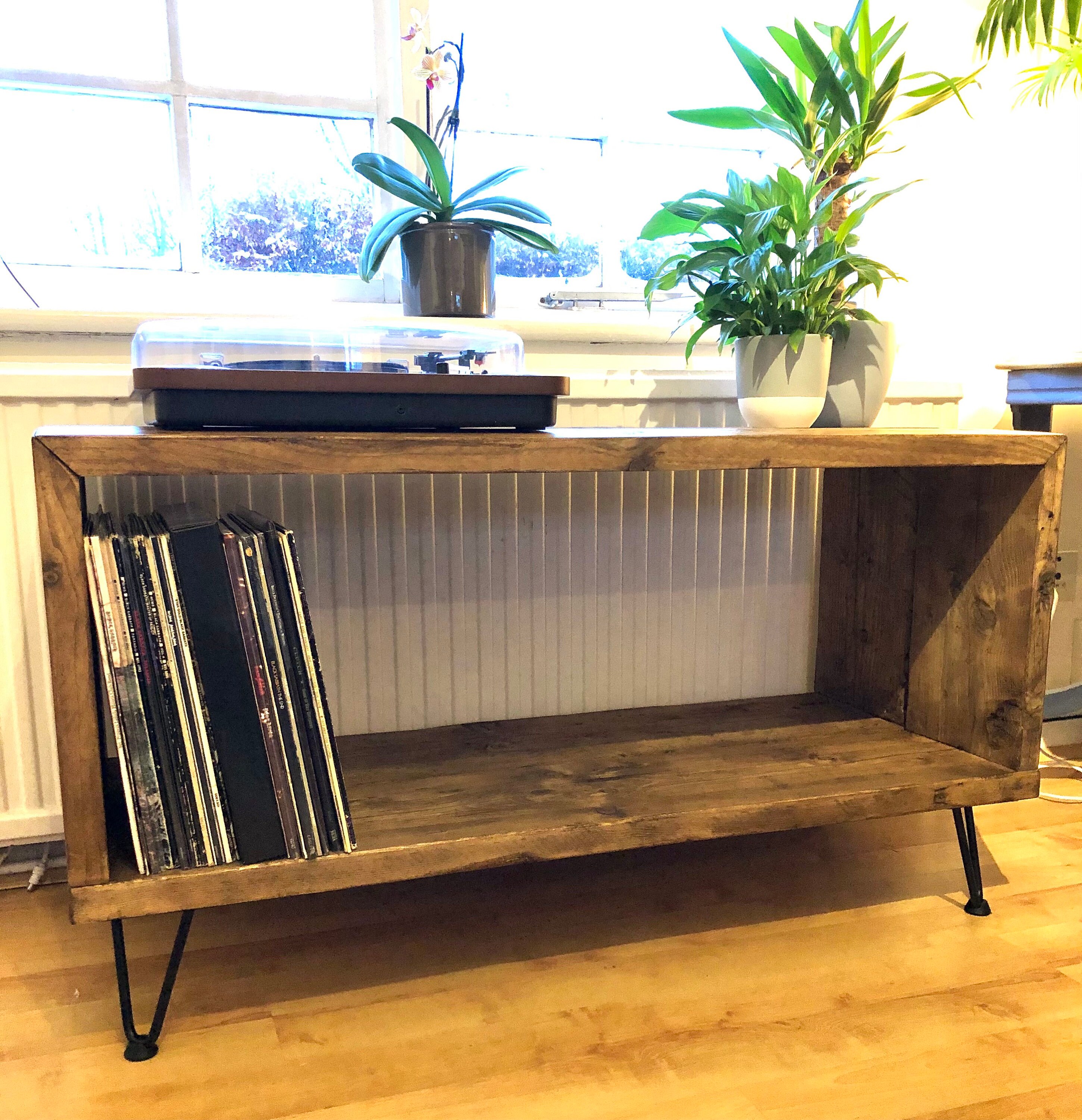 Record Player Stand Vinyl Record LP Storage Turntable Etsy