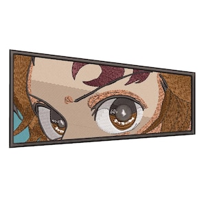 Main Character Anime eyes close up embroidery file