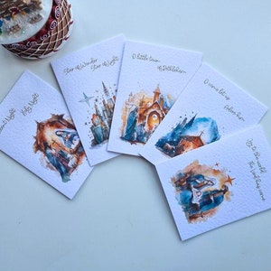 Christian Christmas Cards, Multi pack, A6 Christmas Cards, Joy to the world, Nativity Christmas Cards, Church Christmas Cards, Bible Verse,