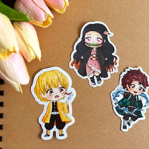 Dämon Anime Aufkleber | KnY | Chibi Fassung | Design von Evenstar