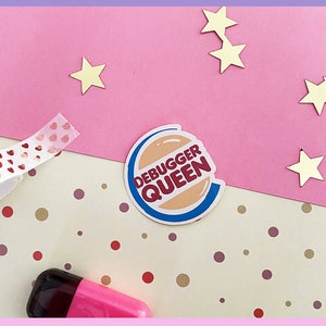 Foglio di adesivi Debugger Queen / Planner e Bullet Journal / adesivo per laptop / Cancelleria per album / desgin di Evenstar