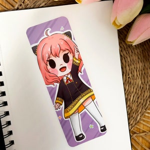 Anya Bookmark: Spy Family Handmade Laminated Gift