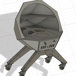 Fire Pit Barbeque DXF and step-Files