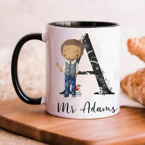 Taza personalizada para profesor, regalo de fin de curso para profesor, regalo de agradecimiento al mejor profesor, taza para director.