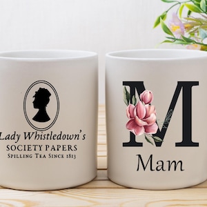 Bridgerton Mug, Lady Whistledown Mug, Bridgerton Fan Birthday Gift, Personalised Bridgerton Mug, Lady Whistledown Gift, Dearest Reader Mug
