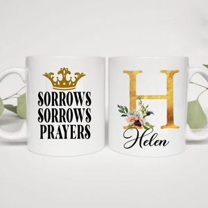 Bridgerton Mug, Queen Charlotte Sorrow Sorrow Prayers Mug, Bridgerton Fan Birthday Gift, Personalised Bridgerton Mug, Lady Whistledown Gift