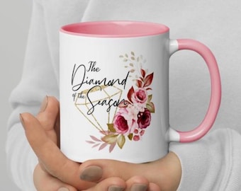 Mug Bridgerton, Mug Lady Diamond Of The Season, Cadeau d'anniversaire pour fan de Bridgerton, Cadeau Bridgerton personnalisé pour maman,