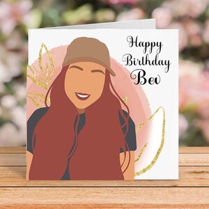 Tarjeta de cumpleaños para mujer mestiza, tarjeta de cumpleaños personalizada para reina, tarjeta de cumpleaños para mamá, tarjeta de cumpleaños para hermana, tarjeta personalizada para tía