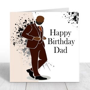 Tarjeta de cumpleaños personalizada para hombre negro, tarjeta de rey negro jamaicano, tarjeta de abuelo negro, tarjeta de papá jamaicano, tarjeta de papá africano.