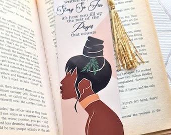 Black Woman Affirmation Bookmark, Personalised Bookmark, Phenomenal Woman Affirmation Gift, Black Woman Birthday Gift,