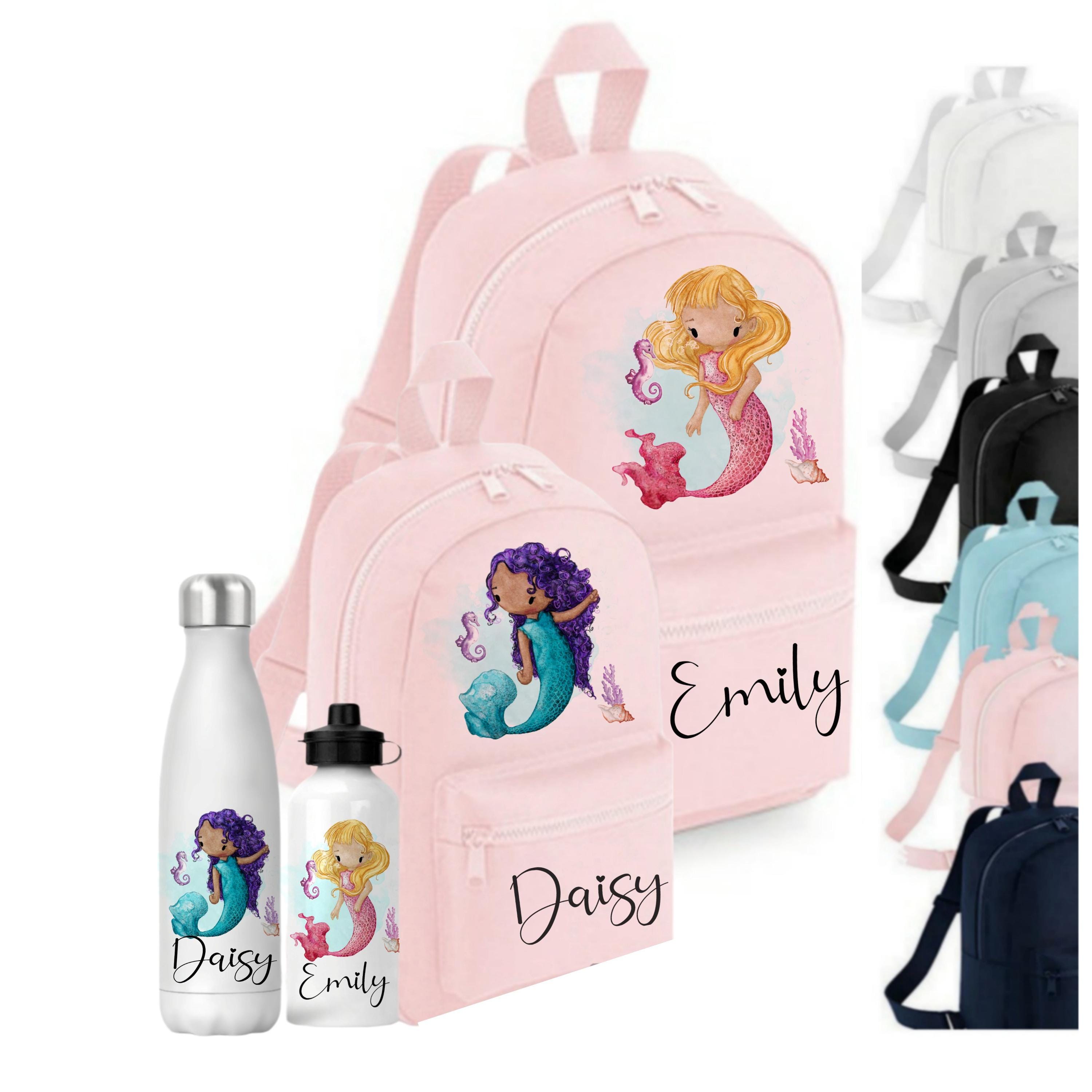 Zaino Personalizzato Per Bambini Con Trattore: Set Con Lunch Box E Bottiglia - BagBase (ritorno A Scuola) - Foto 2