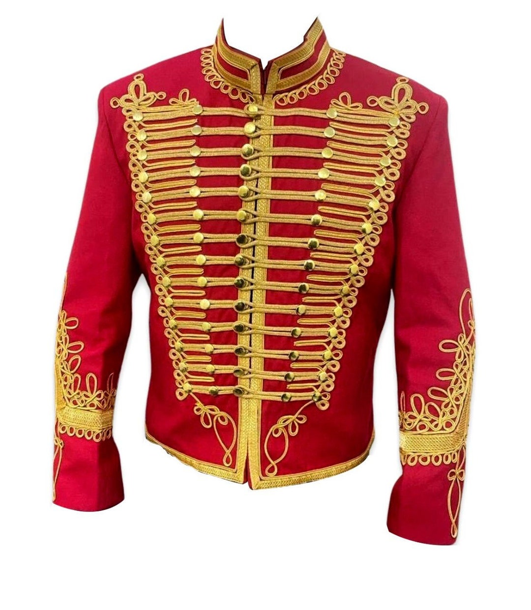 Mens Military Napoleonic Hussar Jacket 18th Century Vintage