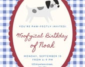 Dog Birthday Party Printables – Personalized Invitation & Decor (Digital Download)