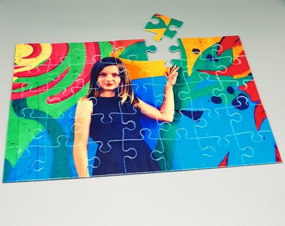 Personalisiertes Foto-Bausteine-Puzzle – Individuelles Bild, Quadratische Steine, Geschenkidee