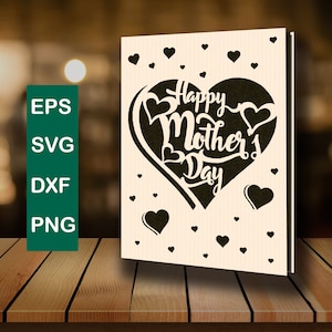 母の日カード svg 母の日 svg 母の日カード svg 母の日カットファイル 母の日カード cricut レーザーカット DIY 母の日カード