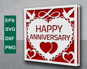 Download Anniversary Card Svg Etsy