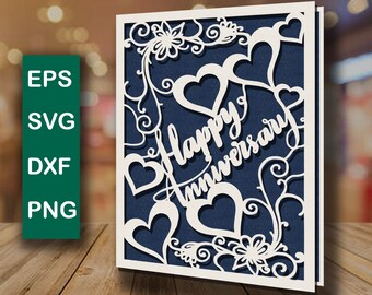 Diy Anniversary Card Etsy