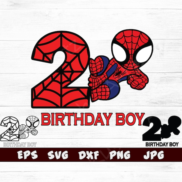2ndBirthday Boy svg, Birthday svg, Birthday Clipart, Birthday boy Sticker, Birthday svg Gift, Birthday Digital Download