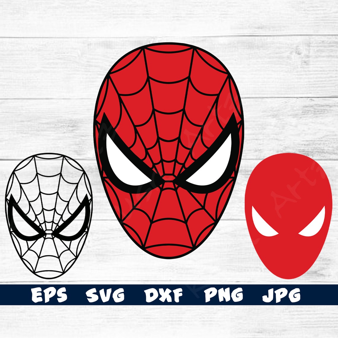 Spiderman SVG Spiderman Face SVG Spiderman Clipart | Etsy