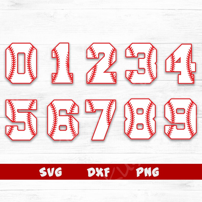 Sport Number Svg Numbers Svg Numbers Svg Number Cut File Etsy