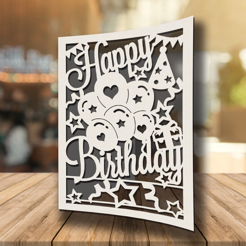 Download Birthday Cards Happy Birthday Card Svg Digital Cut File Silhouette Cameo And Cricut Happy Birthday Invitation Svg Birthday Card Template Diy Birthday Card Paper Party Supplies