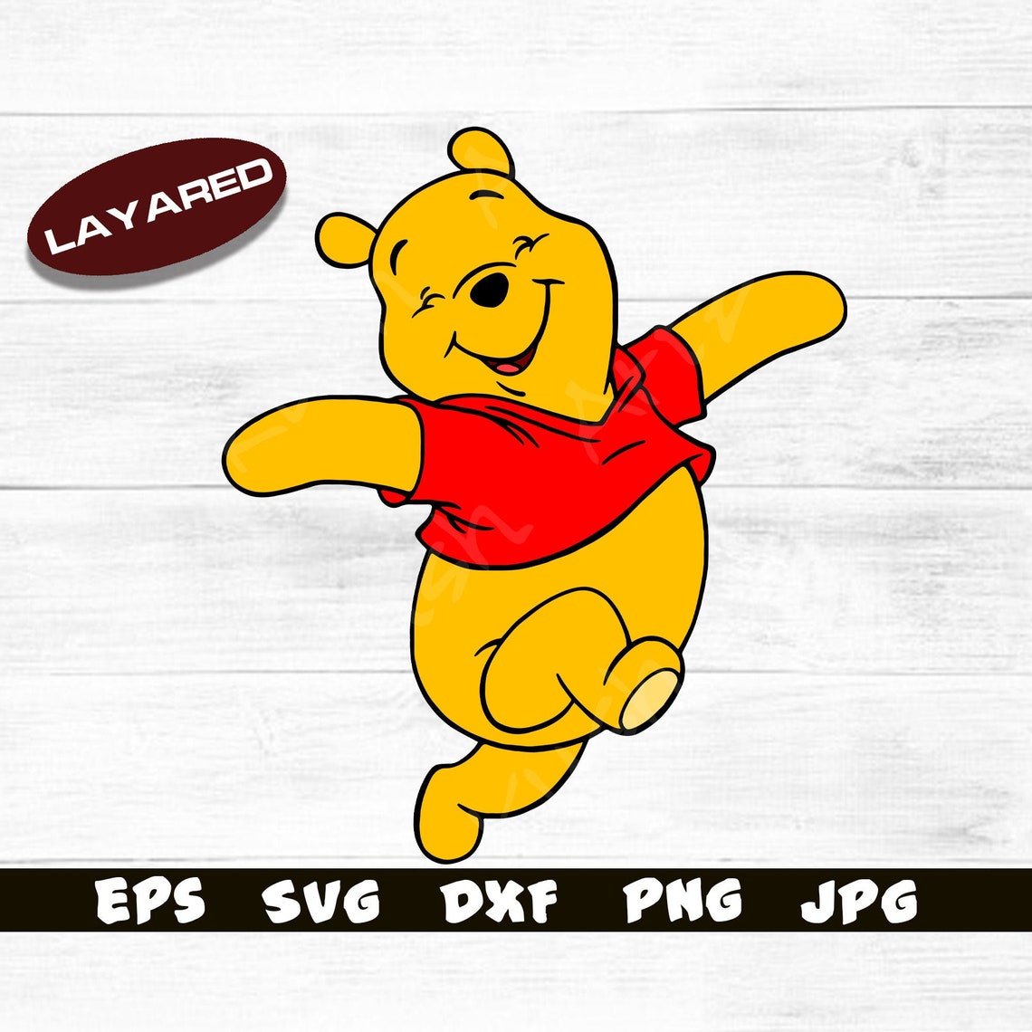 Winnie the Pooh SVG Winnie The Pooh Cricut Pooh Clipart | Etsy