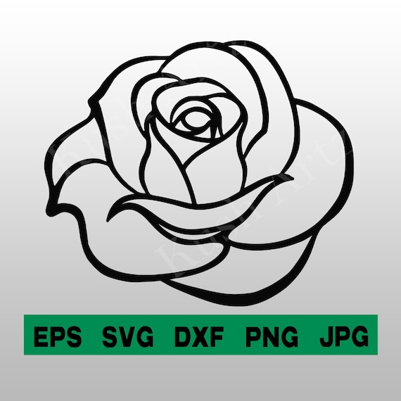 Rose Flower Line Art Graphic Rose SVG Bundle - So Fontsy